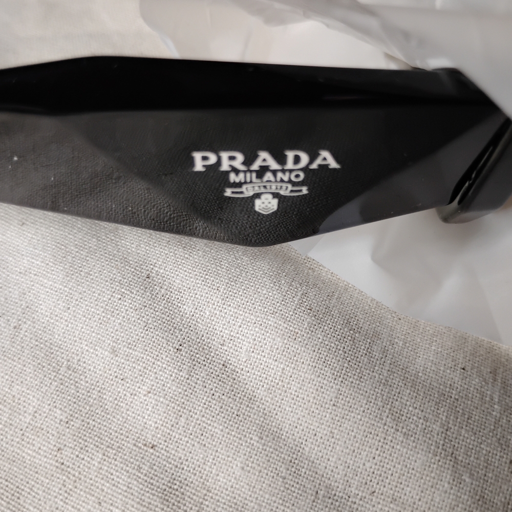 Prada Black Oversized Rectangular Sunglasses - image 8